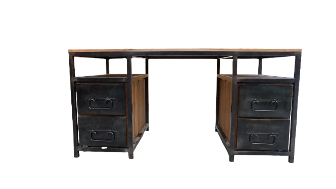 Hudson Desk 4 Drws