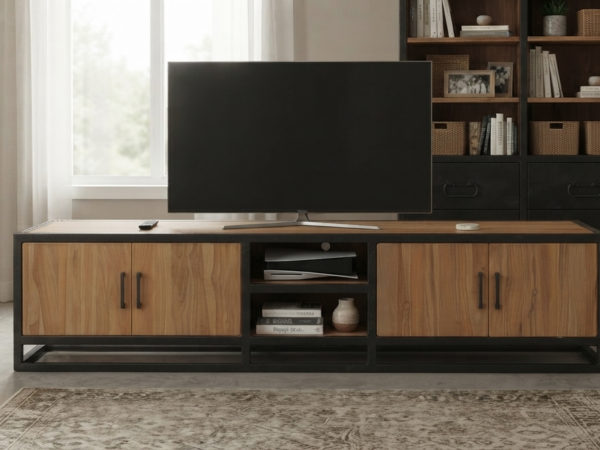 INDUS TV STAND 4 DOORS